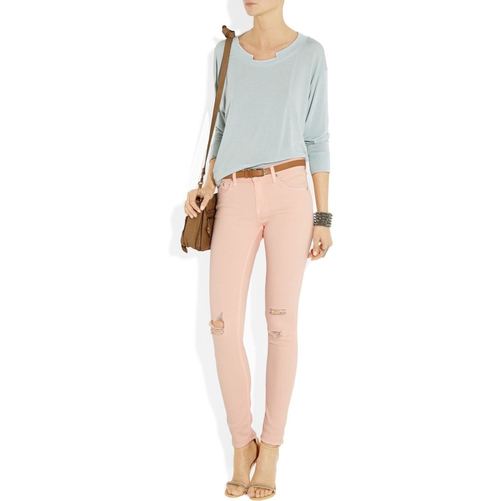 Rag & Bone Distressed Peach Jeans